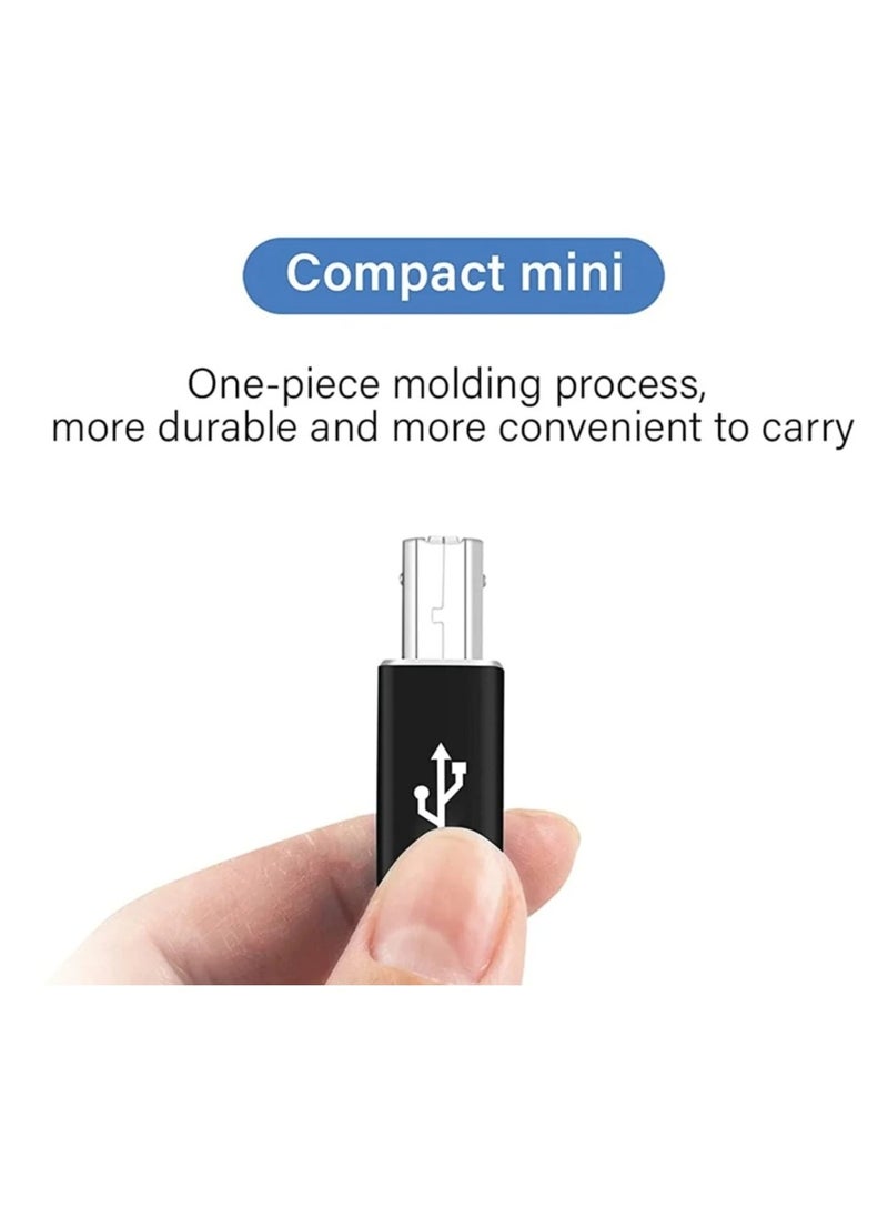 Generic - Multi Functional Electronic Interface Adapter For Musical Instruments Electric Piano Electric Drum Electric Guitar Etc Also An Adapter For A Scanner Printer And Fax Machine It Can Convert To A Computer USB Type C To USB B USB C Female To MIDI Male Adapter Is Compatible With Printers And MIDI And Supports Data Synchronization And Laptop USB C Female To Male Printer Adapter Ldeal For Connecting Scanner And Printer USB Type C To MIDI Keyboard Adapter Small Size Lightweight And Convenient For Going Out And Working You Can Use It Without Installing A Driver - Image 1