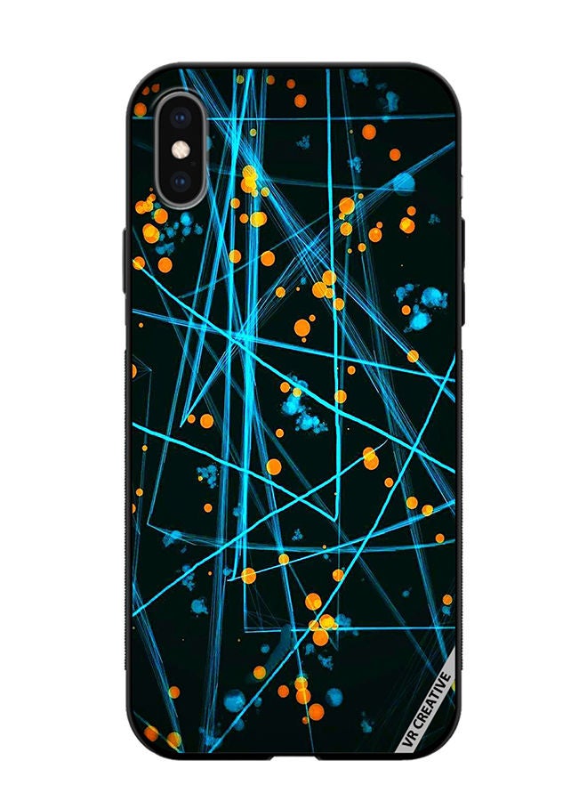 VR CREATIVE Protective Case Cover For Apple iPhone XS Max Lasers Design Multicolour - Image 1