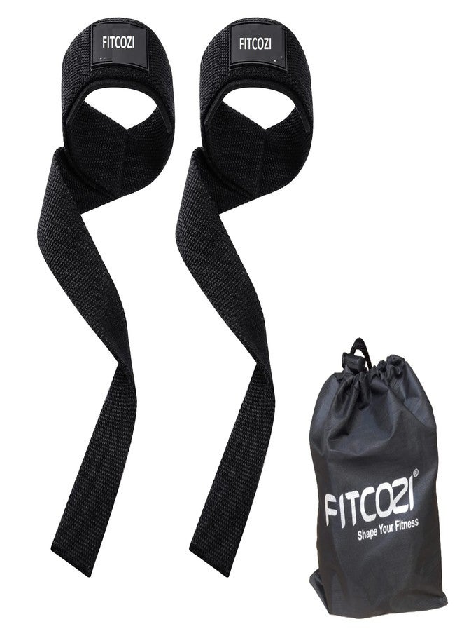 Fitcozi weight lifting straps neoprene padded lifting straps fitness strap & gym straps for fitness strength-training-equipment weight-lifting gym workouts bodybuilding - Image 1