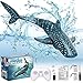 GearRoot Remote Control Shark Toys 118 Scale High Simulation RC Shark Fish Toys for Swimming Pool Bathroom 2x700mAh RC Boat Water Toys Great Gift for 6 Year olds Boys Girls Kids - Image 2