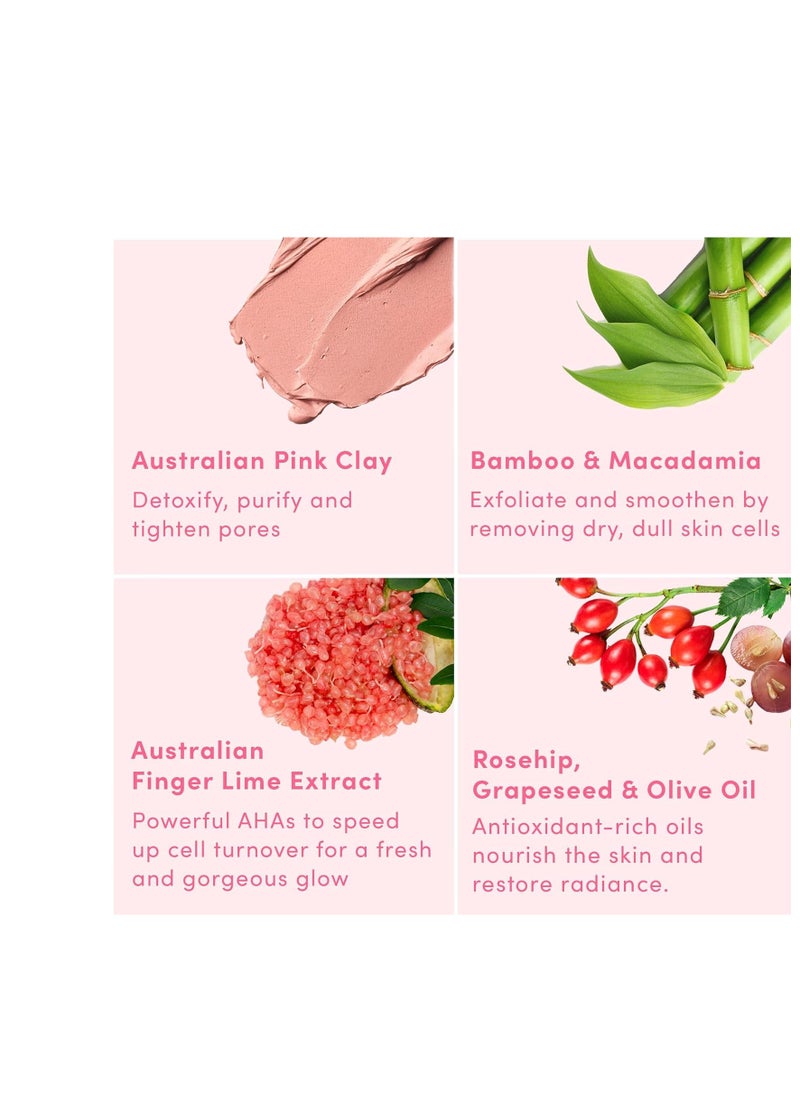 Sand & Sky - Sand & Sky Flash Perfection Exfoliating Treatment Face Scrub - Face cleanser Australian Pink Clay Moisturizing Facial Exfoliator For Face | With Rosehip, Grapeseed, Olive Oil (3.4 oz) - Image 1