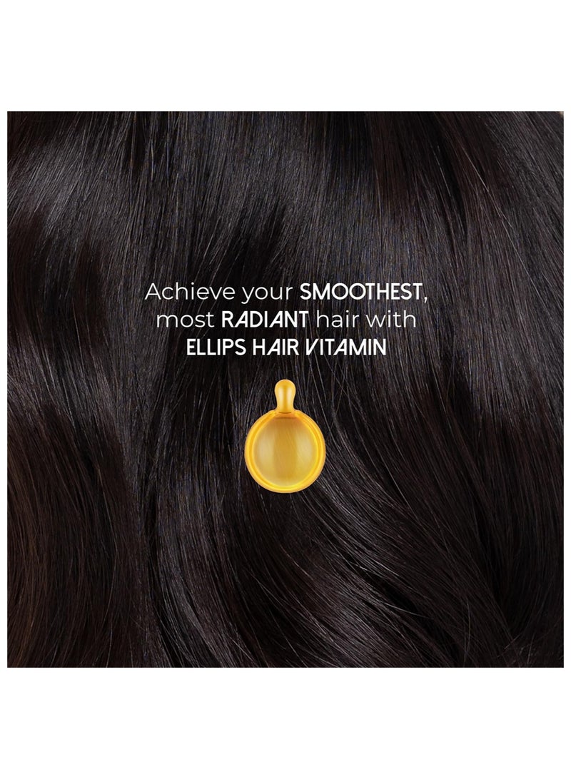 Ellips Hair Vitamin Smooth& Shiny, 50 Capsules, Hair Heat Protectant Oil for Frizzy Hair with Vitamin B5 - Image 3