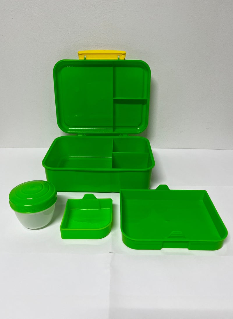 camel Lunch Box 5 Sections with Baby Yogurt Bowl BPA Free - Safe - Assorted Colors - Image 2