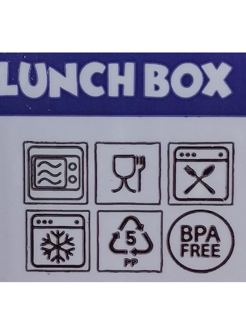 camel Lunch Box 5 Sections with Baby Yogurt Bowl BPA Free - Safe - Assorted Colors - Image 4