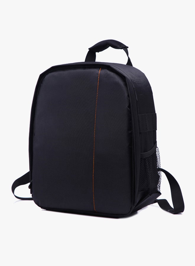 Nylon DSLR Camera Backpack With Rain Cover Black - Image 2