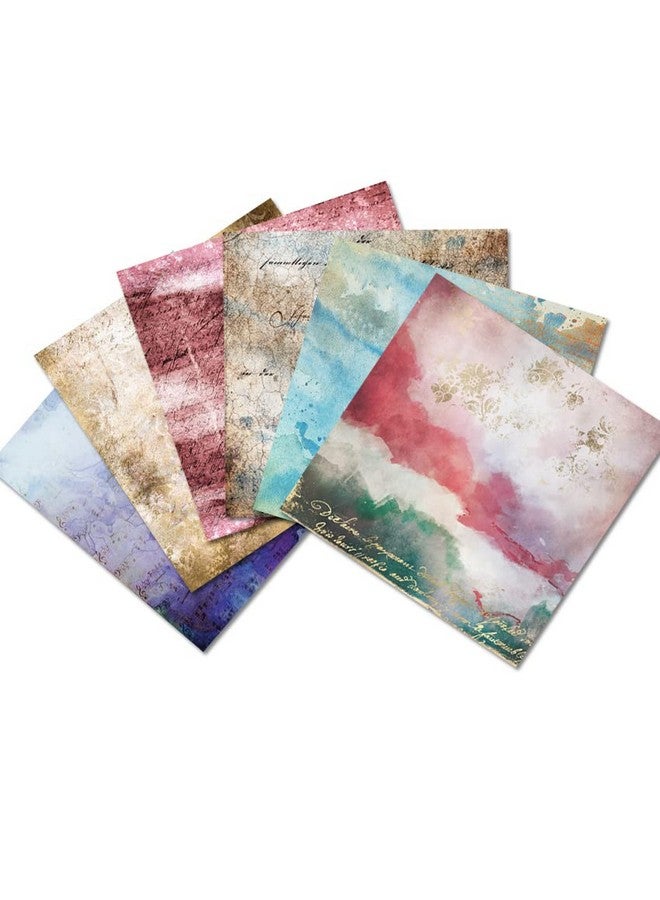 أي كامو ورق سجل القصاصات العتيق، ورق ديكوباج جمالي، 12×12 - 24 ورقة، ورق منقوش من جانب واحد، ورق مقوى، ورق تدوين، وسادة ورقية لصناعة البطاقات في العطلات، ورق أوريجامي مزخرف يدوي. - Image 5