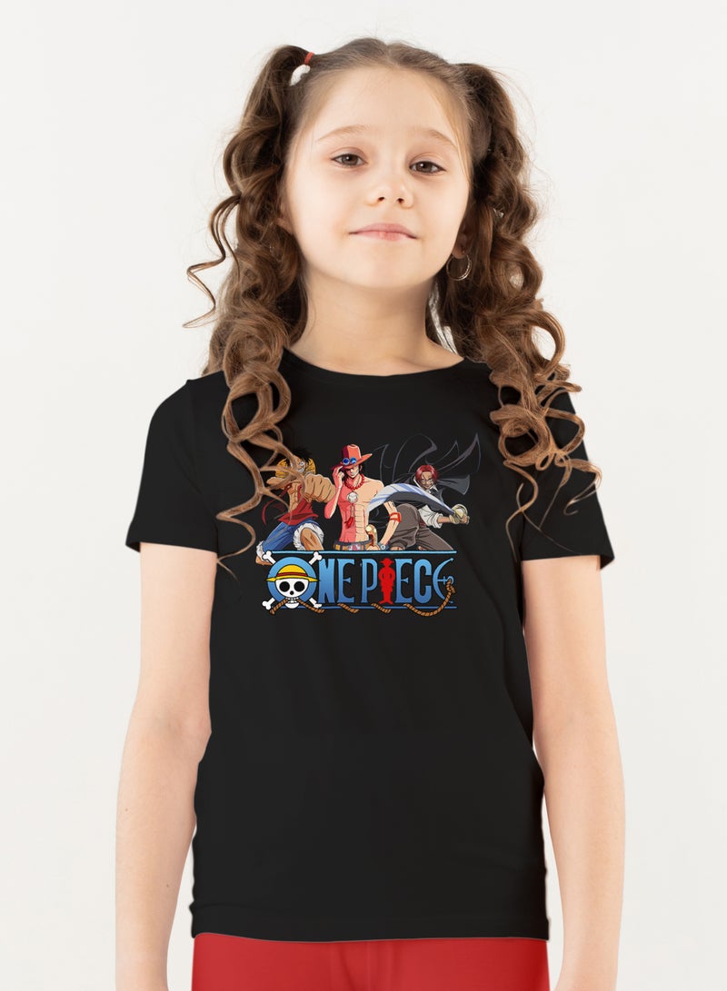 Fashion World Cotton T-shirt Printed with High-quality Anime One piece - Image 1