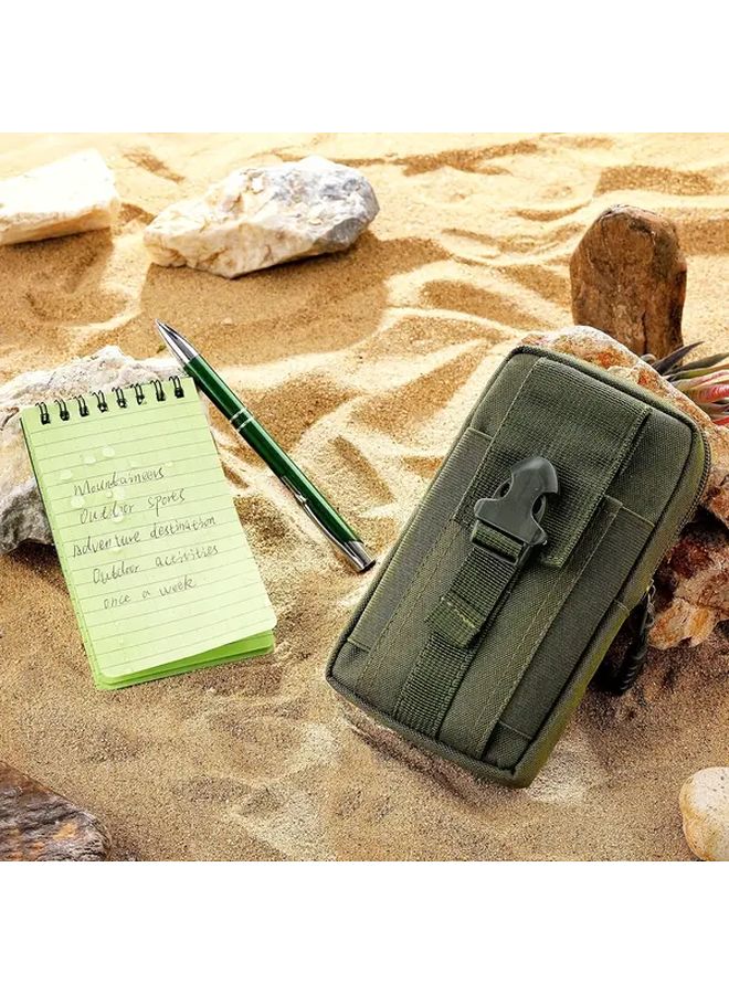 Black Tactical Notebook and Pen Set with 3 Waterproof Pocket Notebooks 1 Windproof Pen Case - Image 4