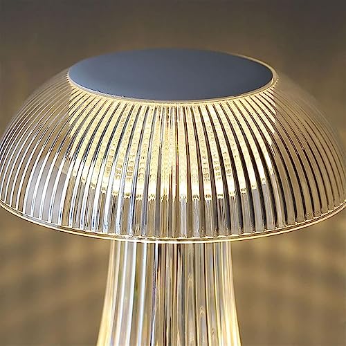 XERGY Crystal Jellyfish Shape LED Table Lamp, Touch Control with Colors Changing and USB Rechargeable Night Light for Kids Nursery, Home Decor (Warm White, Cool White, Netural Light) - Image 5