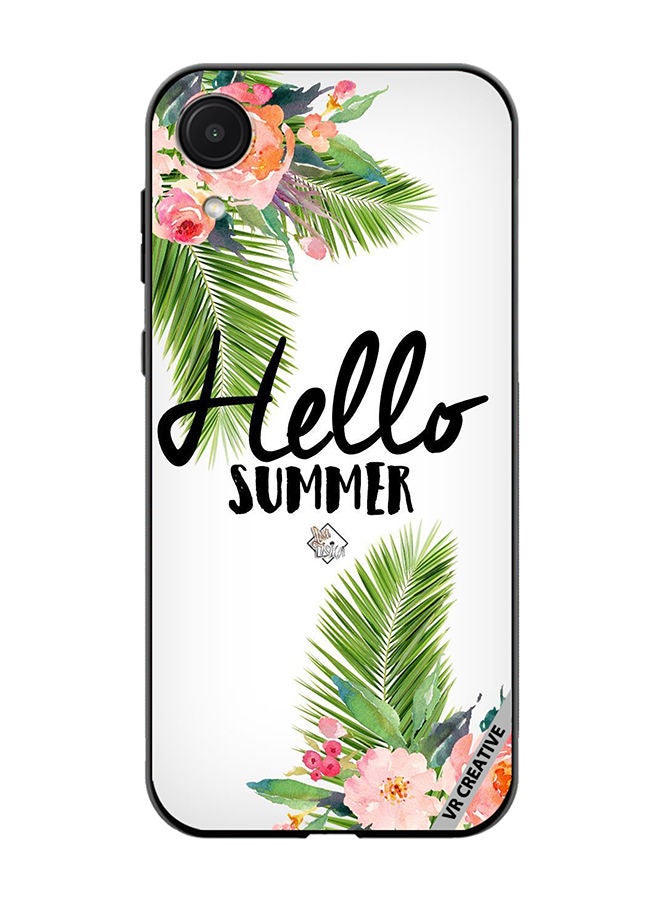 VR CREATIVE Protective Case Cover For Samsung Galaxy A03 Core Hello Summer Design Multicolour - Image 1