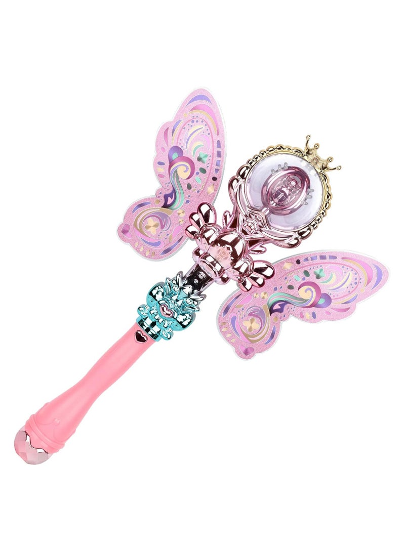 Zikra Princess Toys Girls Magic Wands LED Light Up Flashing Fairy Wand Toy Dress Up Cool Birthday Gifts for Girl Cosplay Party Favors Butterfly Kids Toy - Image 1