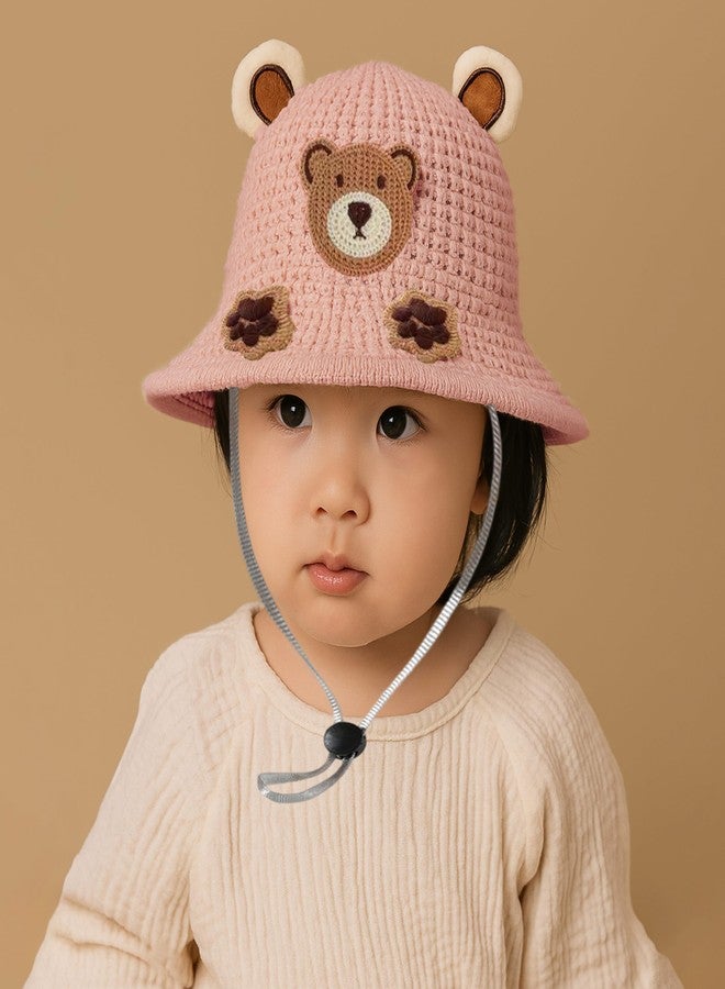 بيمبيكا قبعة قطنية للأطفال من بيمبيكا مع عمامة آمنة ومريحة للأطفال - (طبعة مخلب - وردي) - Image 1