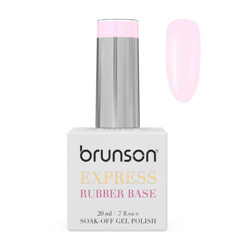 brunson جل طلاء الأظافر القائم على المطاط خالي من TPO 20 مل قاعدة نقع لتعزيز قوة الأظافر طلاء جل طويل الأمد لامع خالي من الرقائق للأظافر الهشة قاعدة مطاطية UV مانيكير روسي مانيكير صالون غير مصفر - Image 1