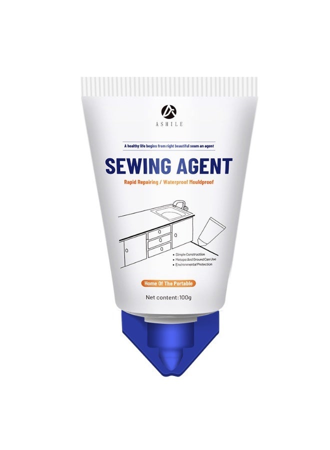 Tile Grout Paint Cement Crack Filler Grout Sealer Sewing Agent, Tile Grout Filler, Grout Sealer Sewing Agent for Floor Tiles,Tile Grout Paint, Cement Crack Filler, Grout Sealer Restore and Renew Bathroom Floor, Tile Gaps, Joints, Lines - Image 1