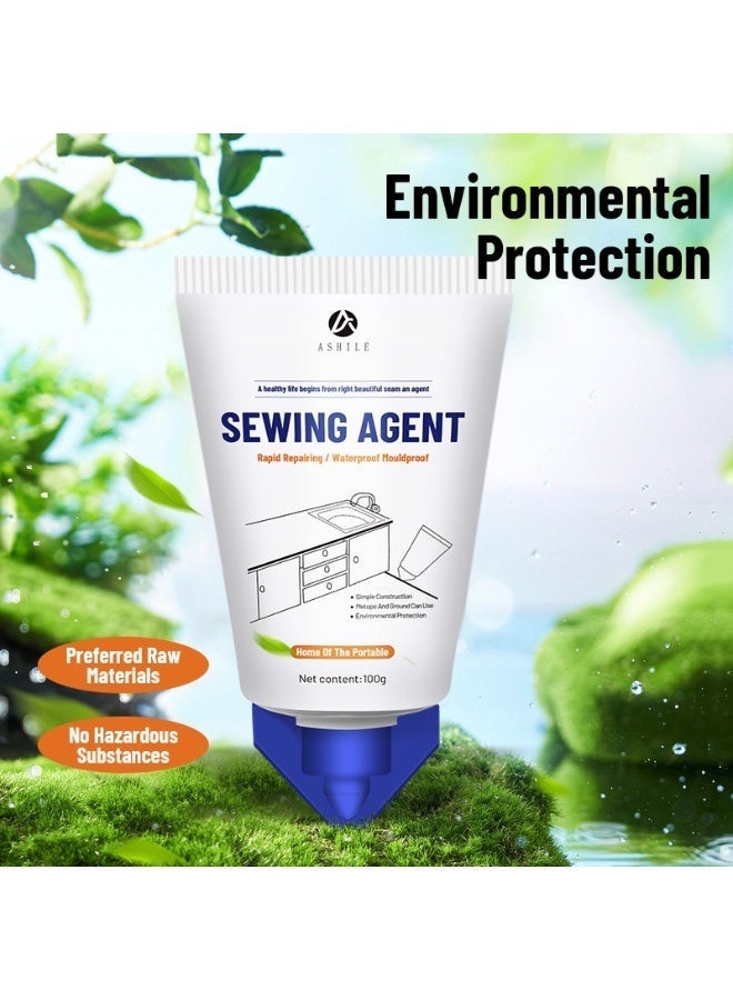 Tile Grout Paint Cement Crack Filler Grout Sealer Sewing Agent, Tile Grout Filler, Grout Sealer Sewing Agent for Floor Tiles,Tile Grout Paint, Cement Crack Filler, Grout Sealer Restore and Renew Bathroom Floor, Tile Gaps, Joints, Lines - Image 2