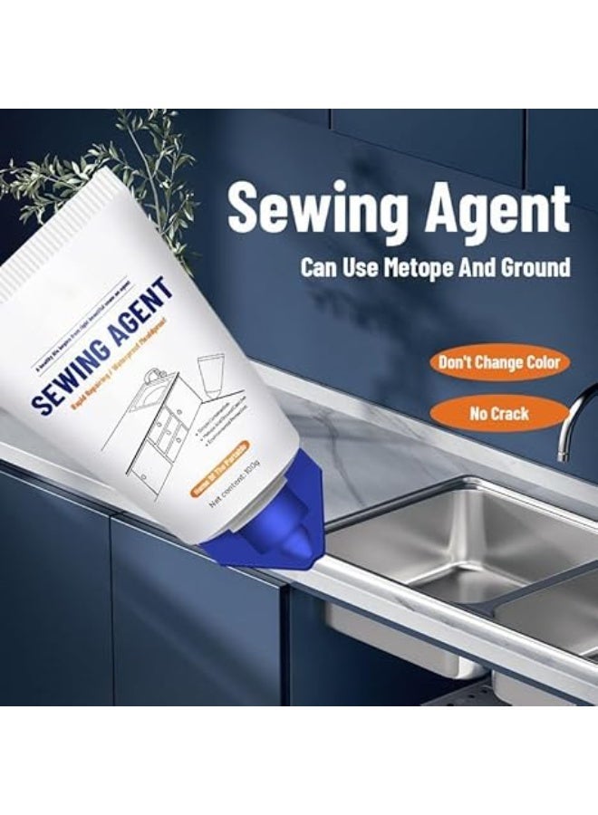 Tile Grout Paint Cement Crack Filler Grout Sealer Sewing Agent, Tile Grout Filler, Grout Sealer Sewing Agent for Floor Tiles,Tile Grout Paint, Cement Crack Filler, Grout Sealer Restore and Renew Bathroom Floor, Tile Gaps, Joints, Lines - Image 3
