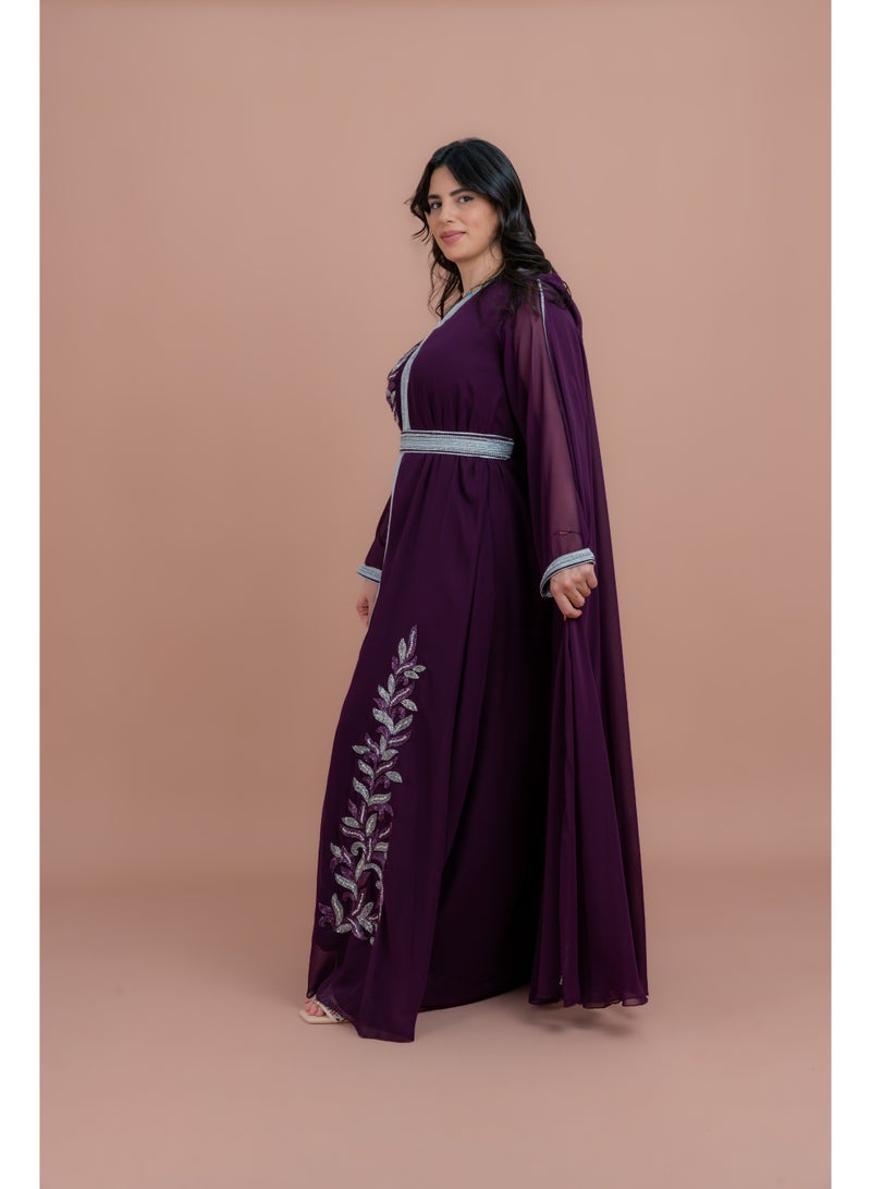 IKKXA Belted Elegant 2-Piece Kaftan  - Image 3