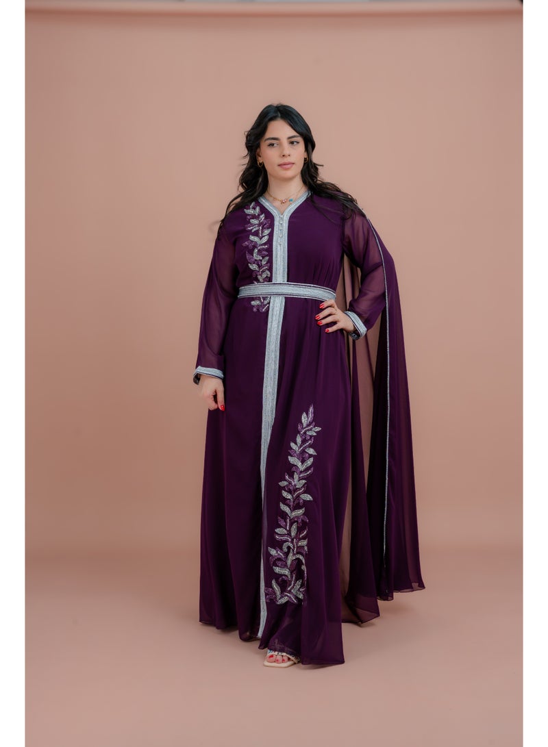 IKKXA Belted Elegant 2-Piece Kaftan  - Image 1