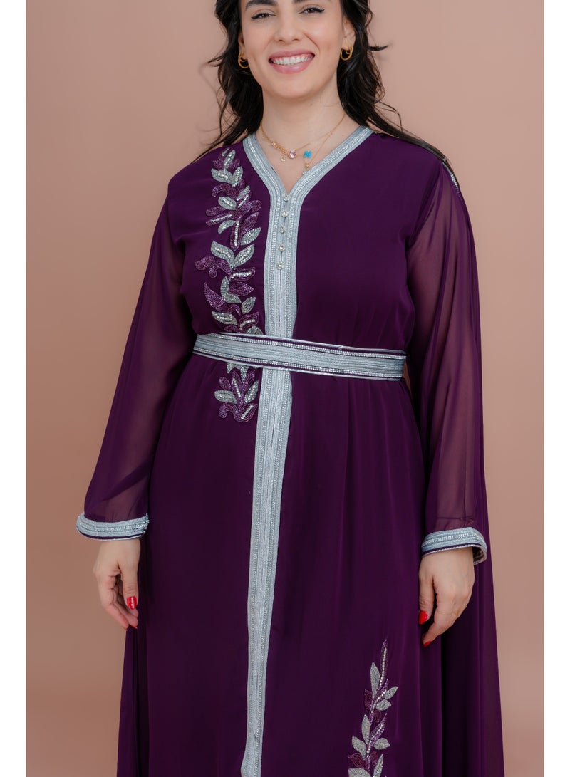 IKKXA Belted Elegant 2-Piece Kaftan  - Image 4