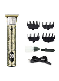 Men's Hair Clippers Rechargeable LCD Display Beard Trimmer Electric Shavers Carbon Fiber Trimming Kit for Heads Hair Trimmer for Men Wireless Rechargeable