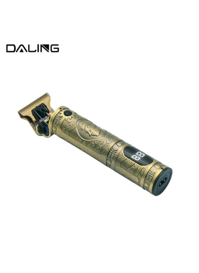 Daling - Men's Hair Clippers Rechargeable LCD Display Beard Trimmer Electric Shavers Carbon Fiber Trimming Kit for Heads Hair Trimmer for Men Wireless Rechargeable - Image 1