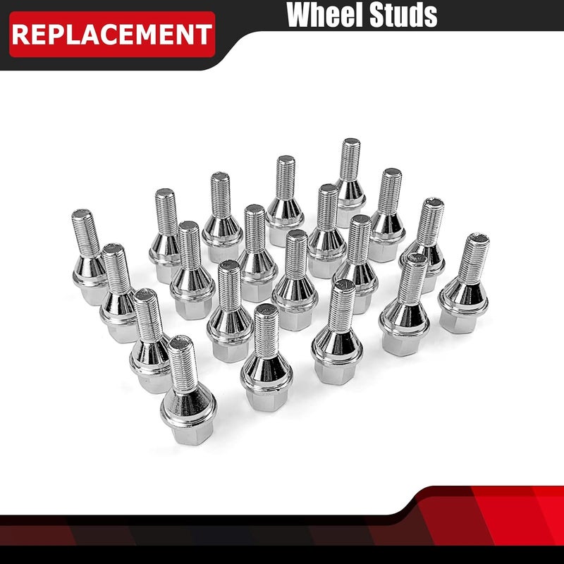 FEXON Wheel Lug Bolts/Wheel Studs M12-1.25 for Jeep Compass, Cherokee, Renegade, Chrysler 200, Dodge Dart - 20PCS - Image 4