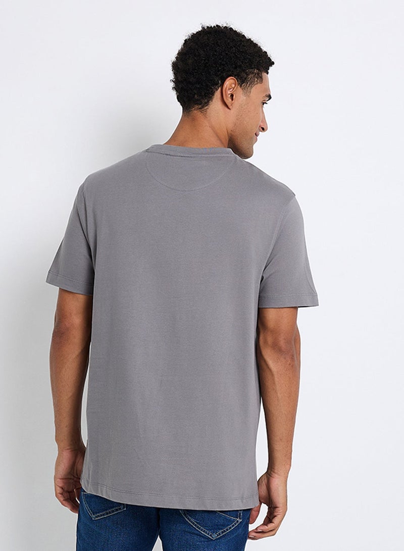 Ben Sherman Pima Cotton Chest Print Crew Neck T-Shirt - Image 2