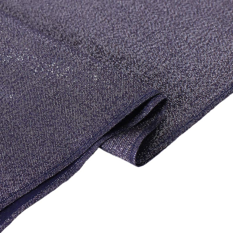 LMVERNA Women Glitter Shimmer Tassel Reversible Pashmina Shawls and Wraps Stole Scarf(Navy-Silver) - Image 5