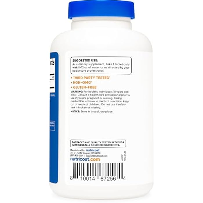 Nutricost L-Lysine 1000mg, 120 Tablets - Gluten Free, Non-GMO, and Vegetarian Friendly - Image 4