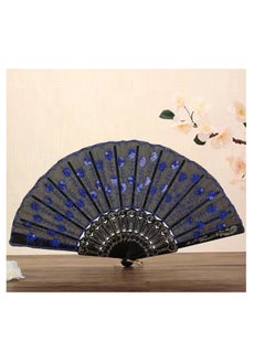 OASIS-TH Floral Folding Hand Fan Handheld Folding Fan 