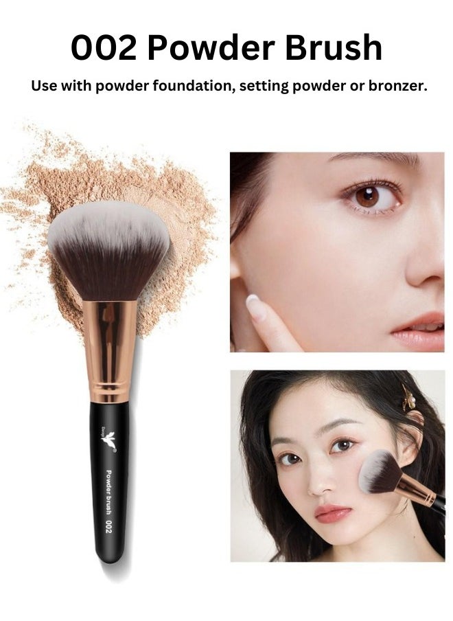 daroge Daroge Professional Makeup Powder Brush Black  - Image 5
