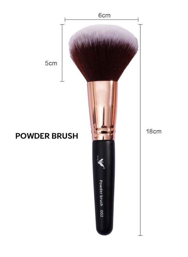 daroge Daroge Professional Makeup Powder Brush Black  - Image 2
