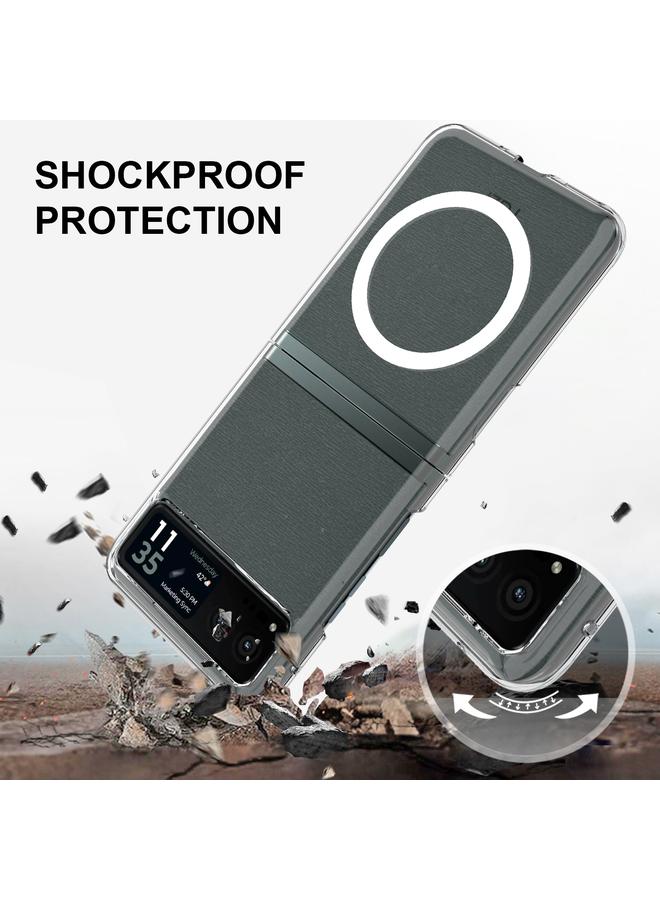 S-TOP Case For Motorola Razr 40 Scratchproof PC Transparent MagSafe Phone Case - Image 4