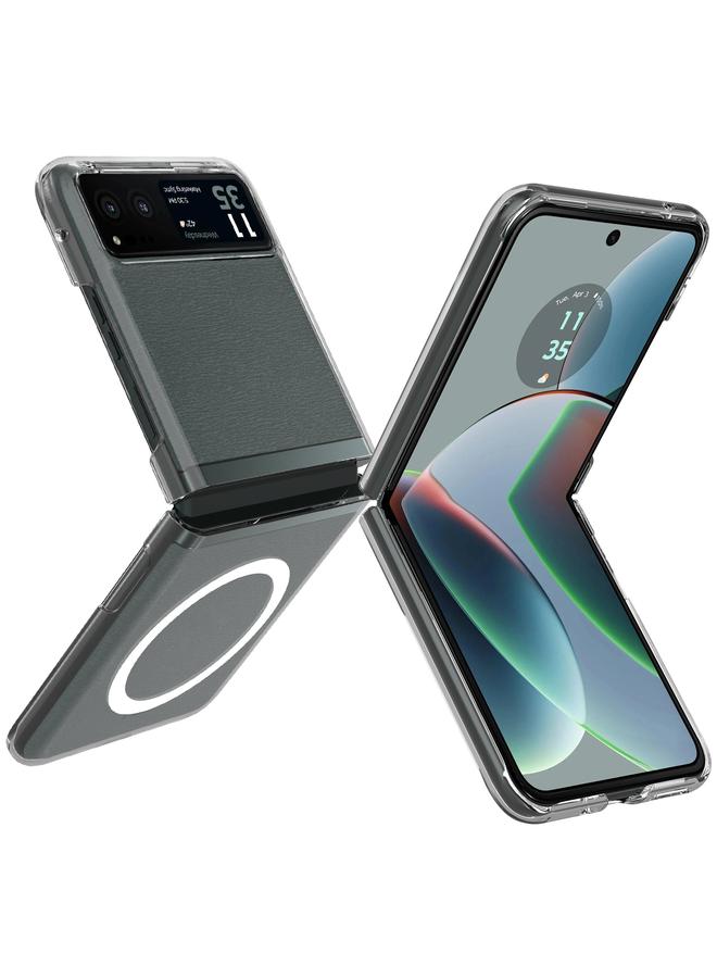 S-TOP Case For Motorola Razr 40 Scratchproof PC Transparent MagSafe Phone Case - Image 1