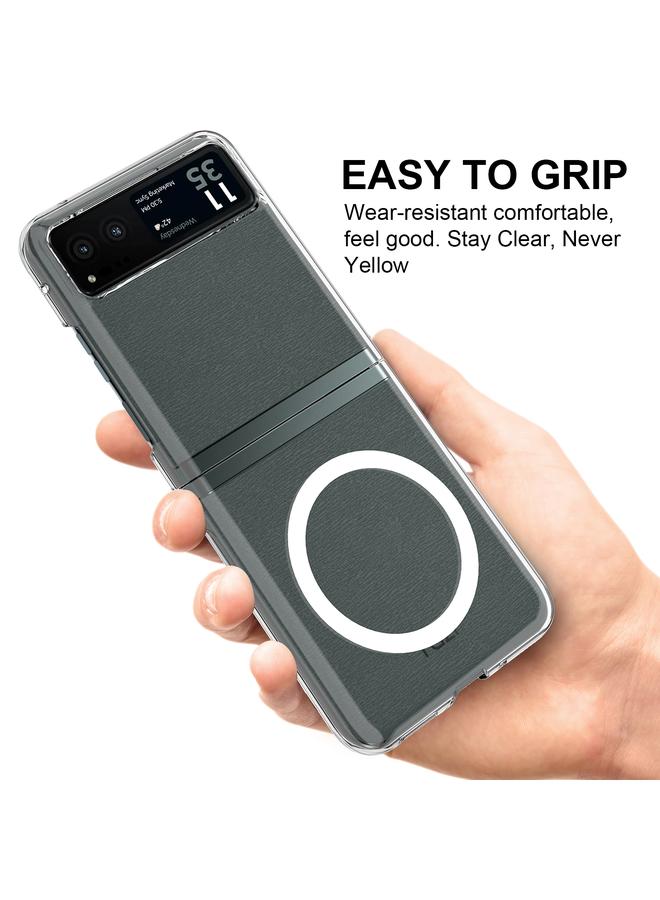 S-TOP Case For Motorola Razr 40 Scratchproof PC Transparent MagSafe Phone Case - Image 5