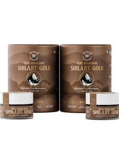 WELLBEING NUTRITION Pure Himalayan Shilajit Gold Resin For Strength, Stamina, Stress Relief And Vitality With Ashwagandha, Safed Museli And Swarna Bhasma  - Image 1