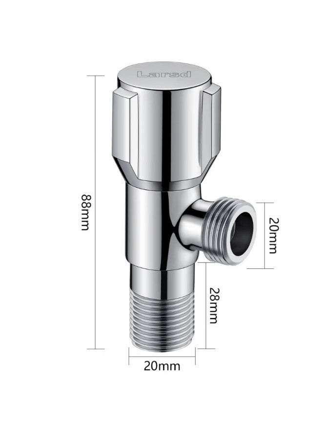 Larsd Copper Triangle Valve Set Of Seven Thickened Hot And Cold Water Triangle Valve Extended Eight-character Valve Stop Valve Ld107-7