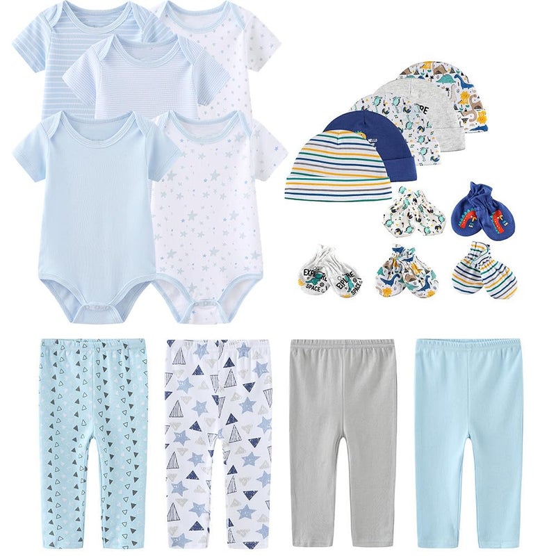 Kiddiezoom Unisex Baby Layette Essentials Giftset Clothing Set 19-Piece For Newborn Baby - Image 1