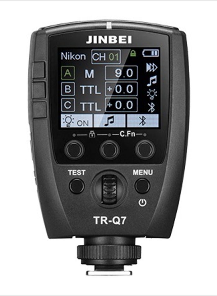 Jinbei TR-Q7 Multi Brand TTL Wireless Flash Trigger: Versatile TTL wireless flash trigger with a color screen for multiple camera brands.