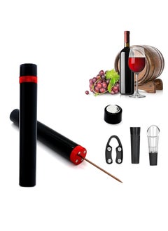w i n e Opener Air Pressure Pump Opener Set, Include Air Pressure Pump Bottle Opener With Foil Cutter, Aerator Pourer, Vacuum Stopper Efficient Corkscrew Bottle Opener, Great For w i n e Lovers
