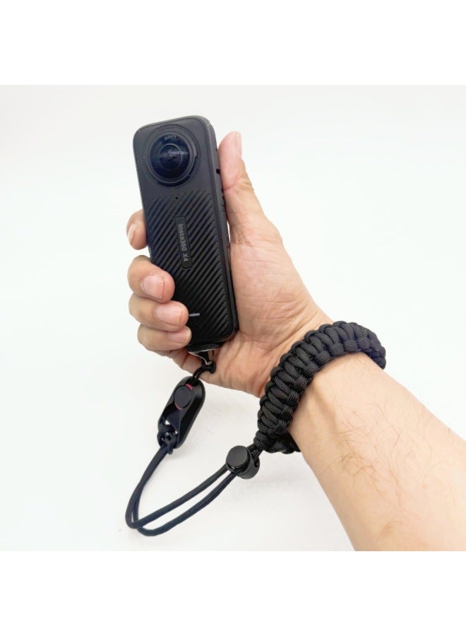 Generic For DJI DJI Pocket3 Hand Rope Pocket Camera Wrist Strap Nsta360 X4 Handheld Anti-lost Rope-Color:Braided Bracelet + Quick Release Buckle + Screws  - Image 3