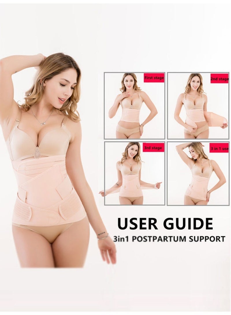 3-In-1 Postpartum Support Waist Belt,Adjustable Postpartum Belly Wrap C-Section Recovery Belt, Abdominal Binder, Waist, Pelvis, & Girdle Support Corset for Postnatal Recovery – Comfortable, Breathable - Image 5