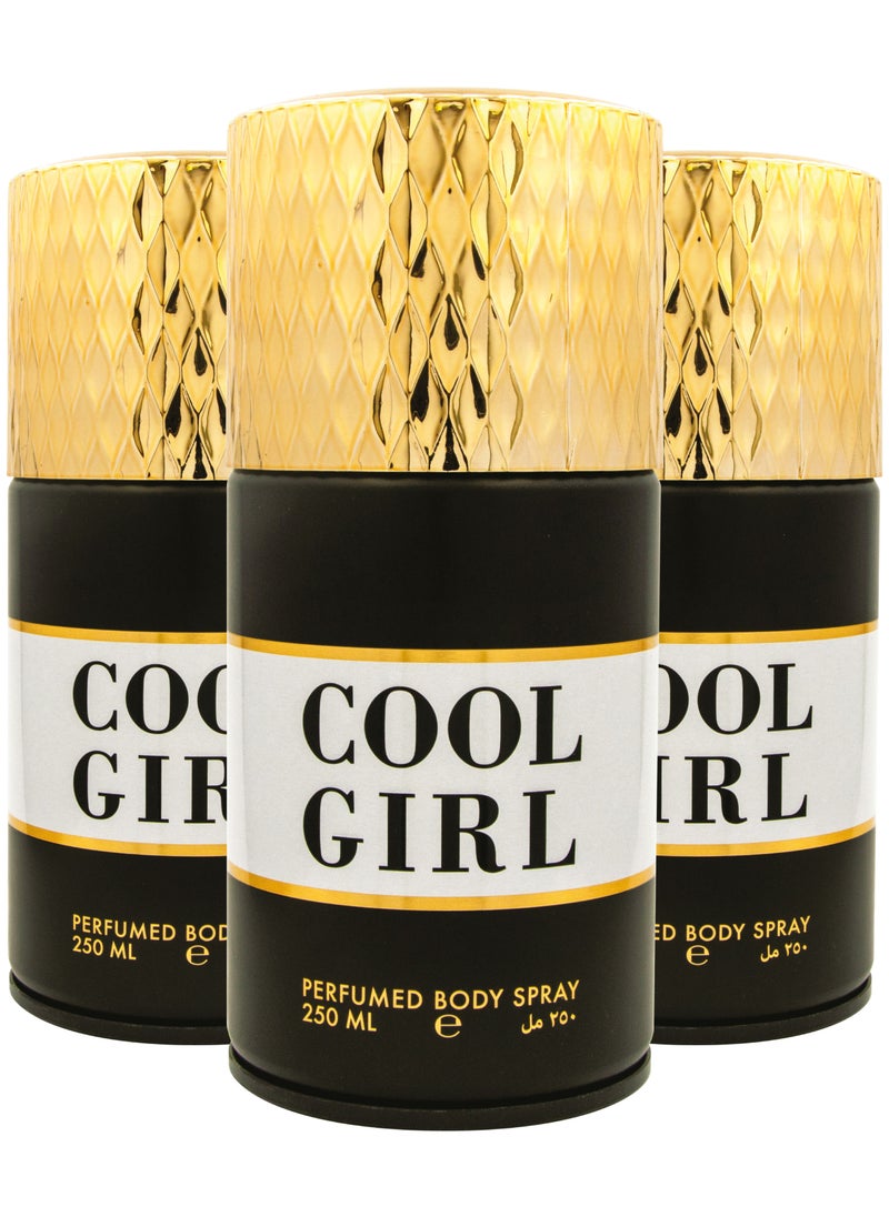 Cool Girl Perfumed Spray 250ml Pack Of 3 - pzsku/ZC3A7FE1504ED9C5AD66EZ/45/_/1667371493/199168d0-e3bb-42da-8b4a-51989237c159