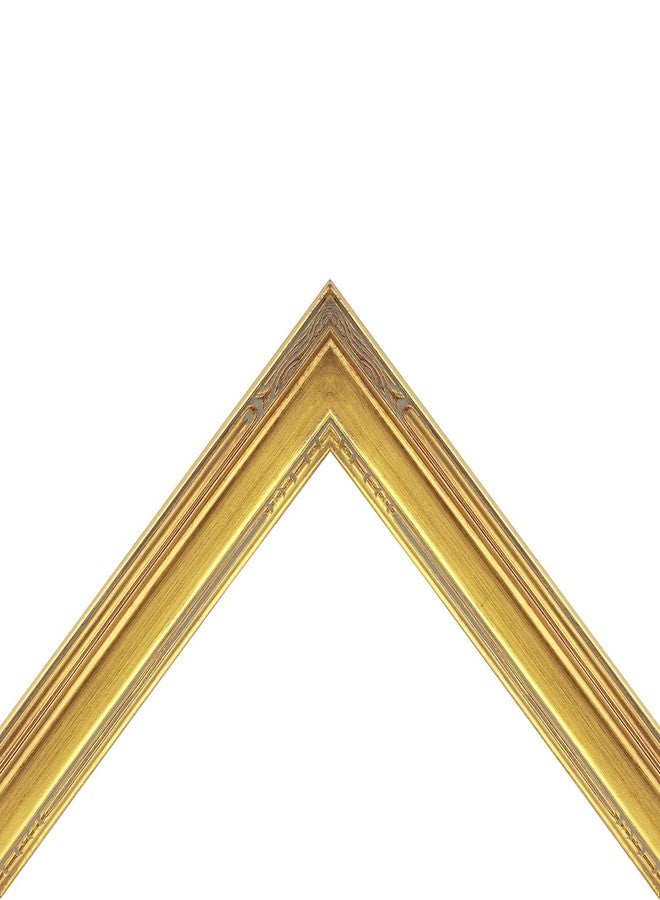 كرييتف مارك إطار صور نوفو من مجموعة كرييتيف مارك بلين إير ميوزيوم، مصنوع من الخشب الصلب، مزين يدويًا بورق الذهب، بجودة متحفية، بزوايا مغلقة، جاهز للاستخدام، مقاس ذهبي 8×10 بوصة - Image 3