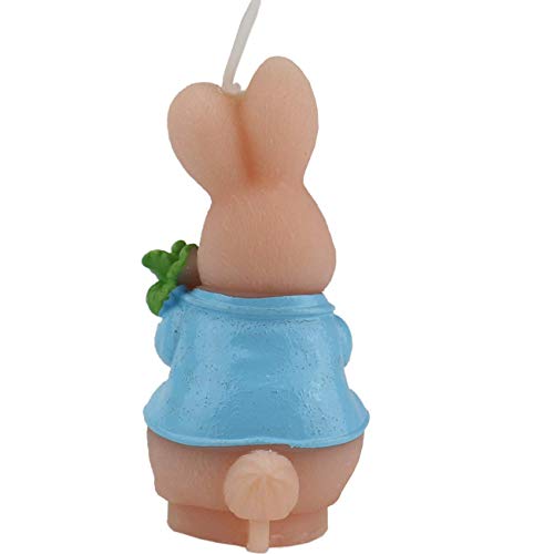 TIHOOD Cute Bunny Birthday Candle, Smokeless Rabbit Cake Candle and Party Supplies, Hand-Made Cake Topper Decoration, Great Gift (Bunny) - Image 4