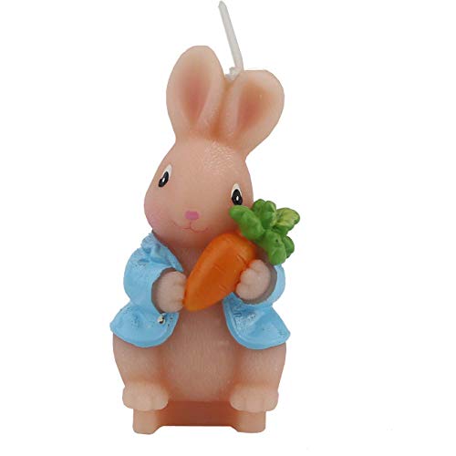 TIHOOD Cute Bunny Birthday Candle, Smokeless Rabbit Cake Candle and Party Supplies, Hand-Made Cake Topper Decoration, Great Gift (Bunny) - Image 3