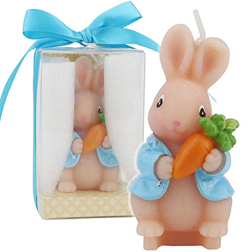 TIHOOD Cute Bunny Birthday Candle, Smokeless Rabbit Cake Candle and Party Supplies, Hand-Made Cake Topper Decoration, Great Gift (Bunny) - Image 1