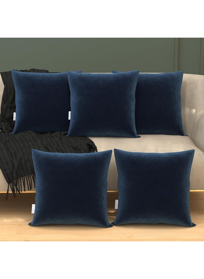 MY ARMOR Velvet Cushion Covers Set of 5-24 x 24 Inches, Soft & Luxurious Large Cushion Cases for Bedroom, Sofa, Chair & Living Room - Navy Blue - pzsku/ZC3A819B40C203D2C3941Z/45/_/1738306737/29458dc7-46cd-4005-88dc-121839e06f1c