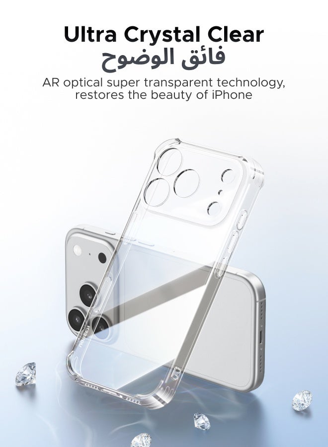 يو جرين كفر وحماية شاشة iPhone 17 Pro Max/18 Pro Max، واحد غطاء شفاف آيفون 18 برو ماكس /17 برو ماكس مع 4 وسائد هوائية L-Arc،  واقي شاشة شفاف*2، حماية خفيفة ومقاومة للصدمات، حماية كاملة للشاشة والكاميرا - Image 5