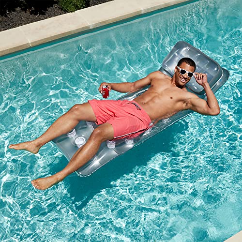 Intex 58894EP 18-Pocket French Mattress Suntanner Pool Lounger Float w/Headrest - Image 4